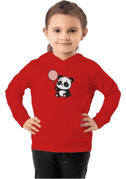 Çocuk Sweatshirt Hoodie 3 Iplik Nakış Kalın Pamuklu Kapüşonlu