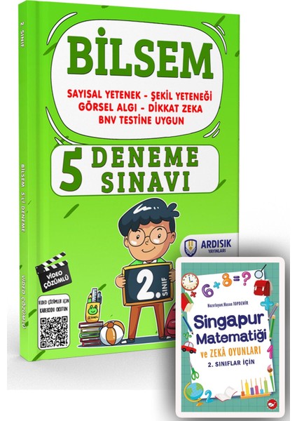 Ardışık Yayınları 2. Sınıf BİLSEM Deneme Sınavı - 2. Sınıf Singapur Matematiği ve Zeka Oyunları