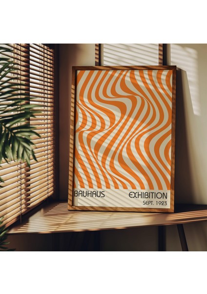 Bauhaus 3'lü Çerçevesiz Poster, Modern Dekoratif Çerçevesiz Poster, Tablo modelleri