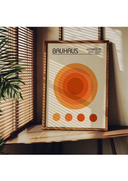 Bauhaus 3'lü Çerçevesiz Poster, Modern Dekoratif Çerçevesiz Poster, Tablo fırsatları