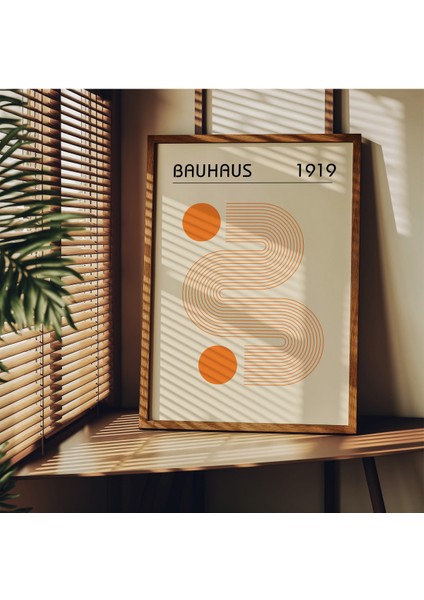 Bauhaus 3'lü Çerçevesiz Poster, Modern Dekoratif Çerçevesiz Poster, Tablo indirimleri