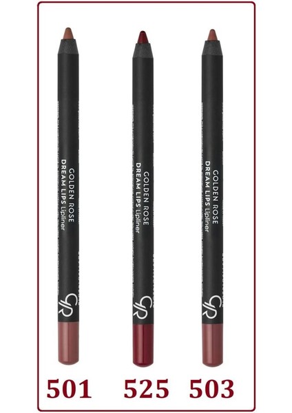 Dream Eyes Dudak Kalemi 501-525-503 Set 3'lü Set