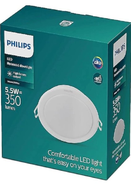 Phılıps Gömme LED Meson 090 5.5 W 6500K 59447