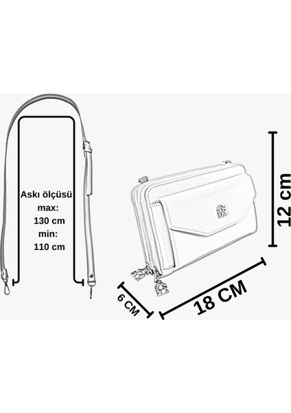 67-7161 Kadın Taba Çarpraz Askılı Çanta
