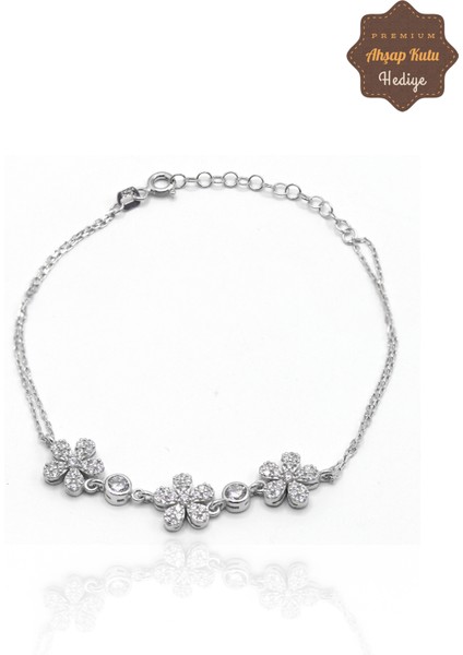 Yonca Model 925 Ayar Gümüş Kadın Bileklik 201023484