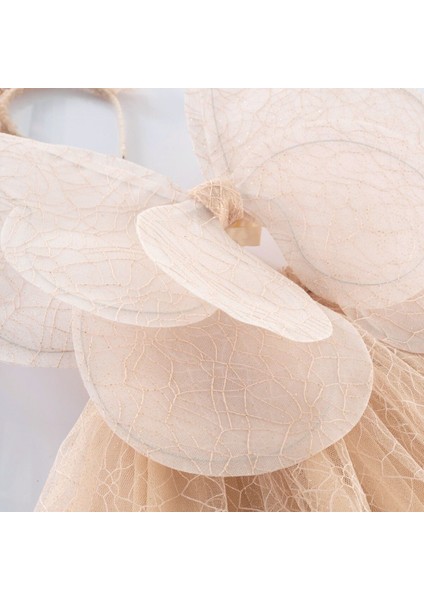 Etek /taç / Asa /3d Kelebek / Kanatlı Taşlı Yıldız Asa Set (Ekru) 5-6-7-8 Yaş modelleri