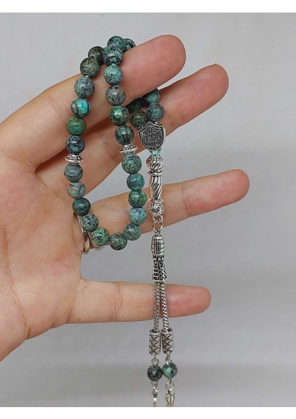 Afrika Turkuazı Taşı Royal Quality 33LÜK Tesbih 6mm (3874) indirimleri