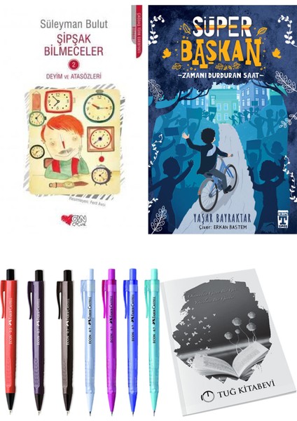 Süper Başkan Zamanı Durduran Saat ve Şipşak Bilmeceler 2 2li Set
