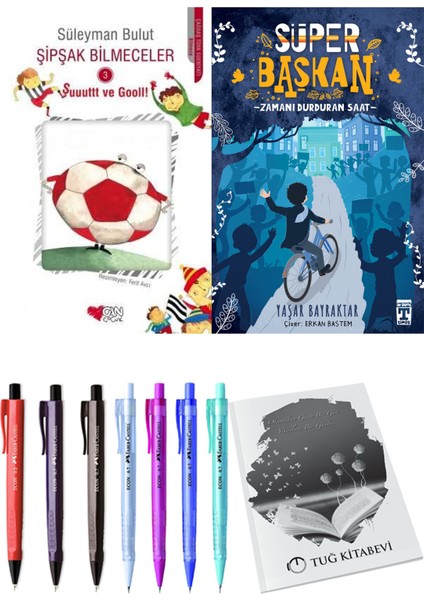 Süper Başkan Zamanı Durduran Saat ve Şipşak Bilmeceler 3 2li Set