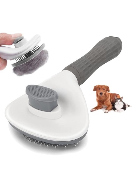 Evcil Hayvan Köpek Fırçası Kedi Tarağı Kendi Kendini Temizleyen Evcil Hayvan Tüy Alma Fırçası Köpekler Kediler Bakım Araçları Evcil Hayvanlar Tüy Açma Tarak Köpekler Aksesuarlar (Yurt Dışından)