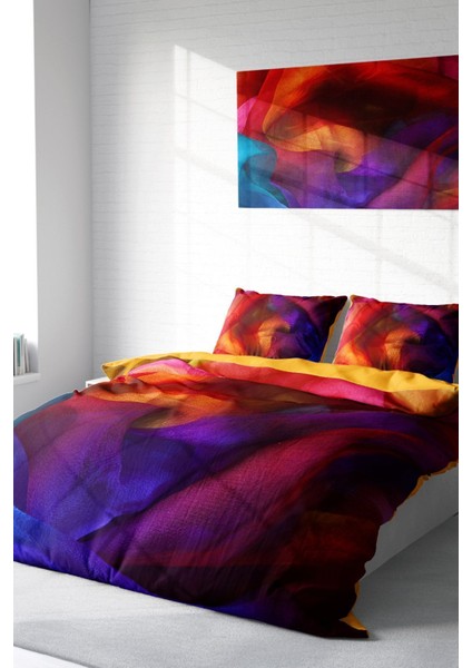 Çift Kişilik ( Lastikli Çarşaflı ) %100 Pamuk Saten Nevresim Takımı Paint fiyatları