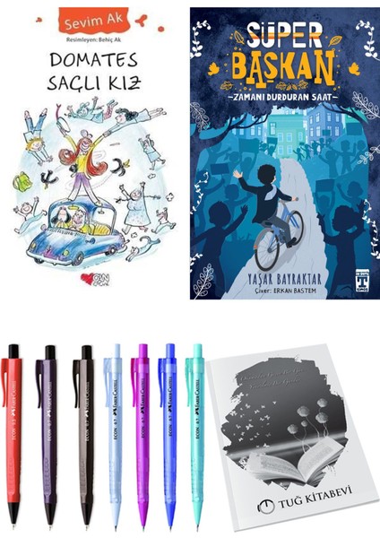 Süper Başkan Zamanı Durduran Saat ve Domates Saçlı Kız 2li Set