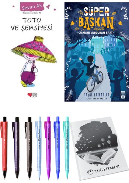 Süper Başkan Zamanı Durduran Saat ve Toto ve Şemsiyesi 2li Set