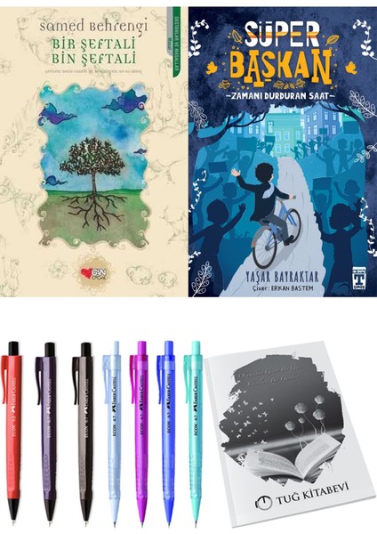 Süper Başkan Zamanı Durduran Saat ve Bir Şeftali Bin Şeftali 2li Set