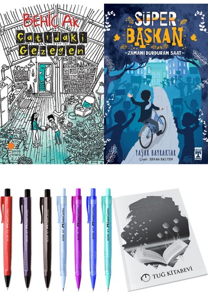 Süper Başkan Zamanı Durduran Saat ve Çatıdaki Gezegen 2li Set