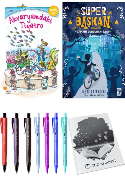 Süper Başkan Zamanı Durduran Saat ve Akvaryumdaki Tiyatro 2li Set