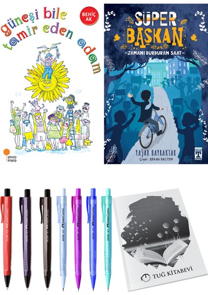 Süper Başkan Zamanı Durduran Saat ve Güneşi Bile Tamir Eden Adam 2li Set