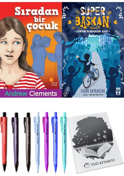 Süper Başkan Zamanı Durduran Saat ve Sıradan Bir Çocuk 2li Set