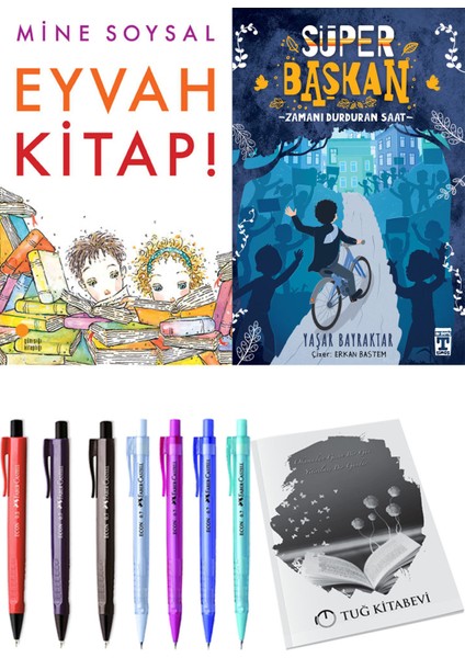 Süper Başkan Zamanı Durduran Saat ve Eyvah Kitap! 2li Set