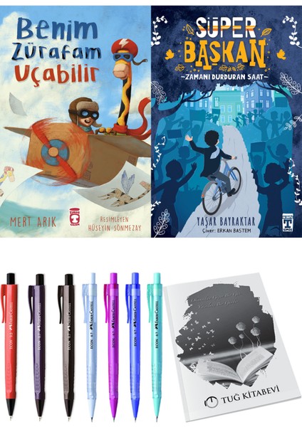 Süper Başkan Zamanı Durduran Saat ve Benim Zürafam Uçabilir 2li Set