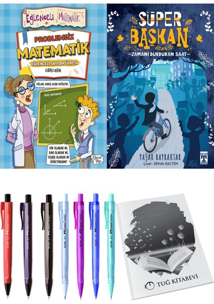 Süper Başkan Zamanı Durduran Saat ve Problemsiz Matematik 2li Set