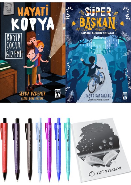 Süper Başkan Zamanı Durduran Saat ve Hayati Kopya Kayıp Çocuk Gizemi 2li Set