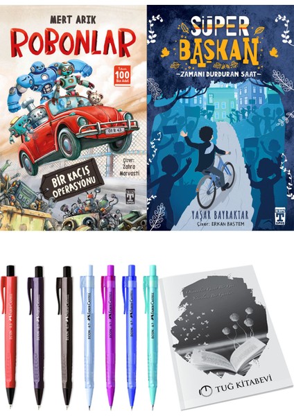 Süper Başkan Zamanı Durduran Saat ve Robonlar Bir Kaçış Operasyonu 2li Set