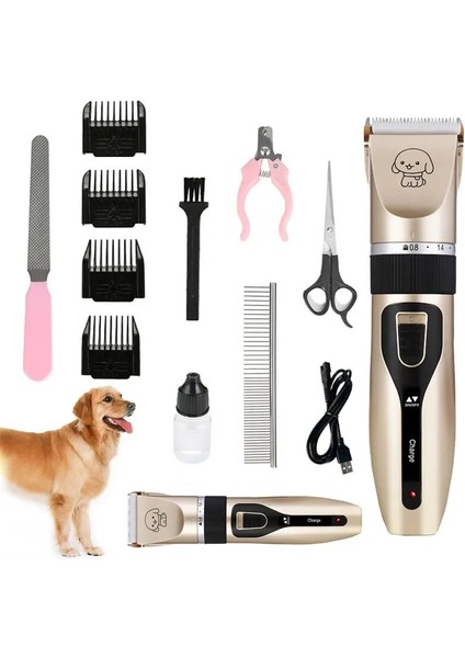 Köpek Kesme Makinesi Köpek Saç Kesme Makineleri Bakım Evcil Hayvan/Kedi/Köpek Saç Kesimi Giyotin Tıraş Makinesi Seti Düşük Gürültü Evcil Hayvanlar Akülü Şarj Edilebilir Profesyonel (Yurt Dışından)