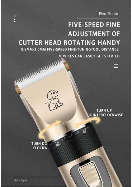 Köpek Kesme Makinesi Köpek Saç Kesme Makineleri Bakım Evcil Hayvan/Kedi/Köpek Saç Kesimi Giyotin Tıraş Makinesi Seti Düşük Gürültü Evcil Hayvanlar Akülü Şarj Edilebilir Profesyonel (Yurt Dışından) modelleri