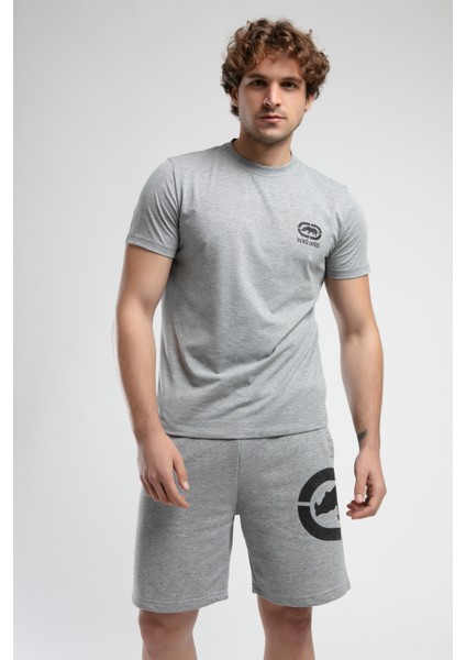 ECKO UNLTD Corınth Gri Bisiklet Yaka Baskılı Standard Fit Erkek Tshirt fiyatları