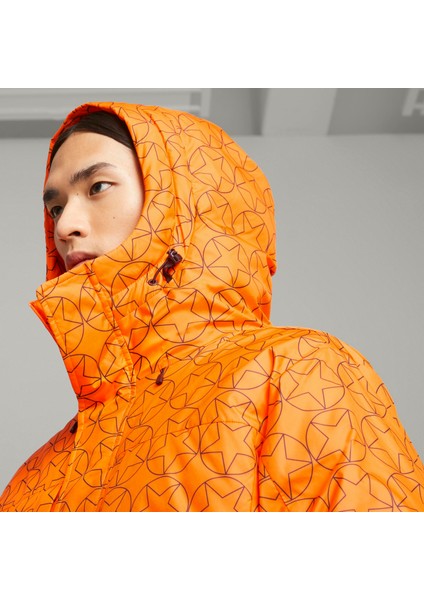 x Pleasures Puffer Jacket Orange Gl