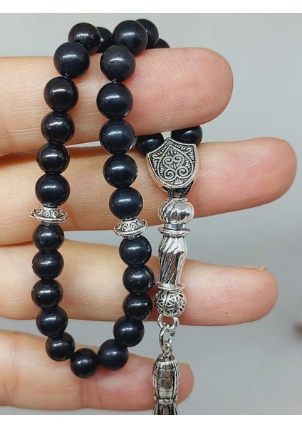 Shungite (Şungit) Taşı 33LÜK Tesbih 6mm (23175) fiyatları