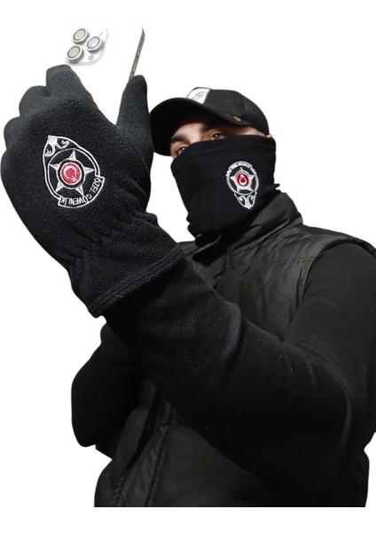 Özel Güvenlik Temalı Unisex Termal Kışlık Polar Eldiven modelleri