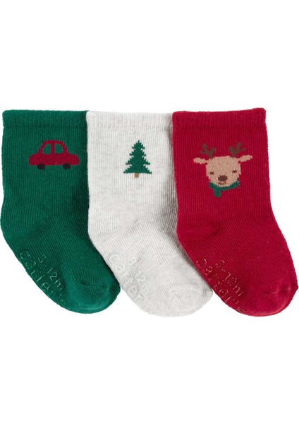 Erkek Bebek Çorap Set 3'lü Paket