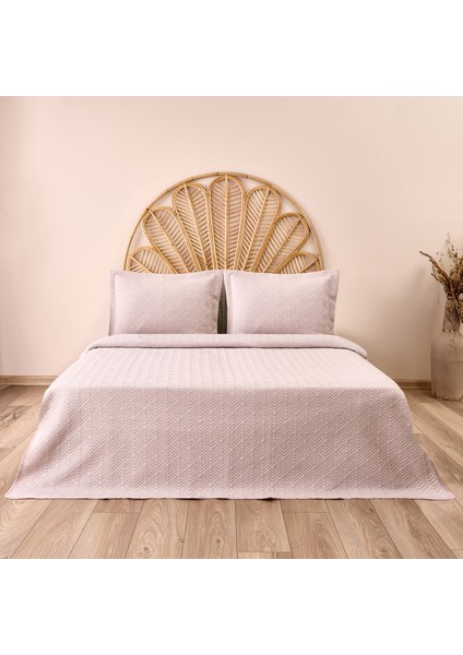 Soft Rante Çift Kişilik Yatak Örtüsü - Gülkurusu - 240X260 cm