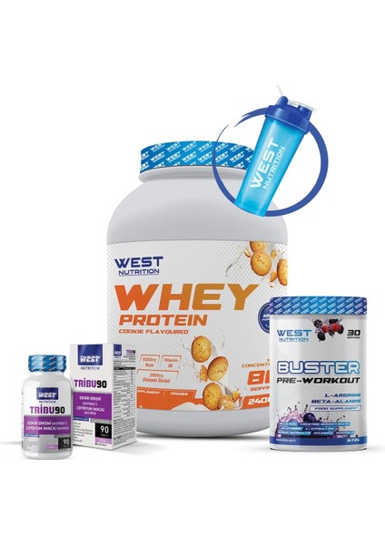 Whey Protein Tozu Preworkout Tribulus Paketi