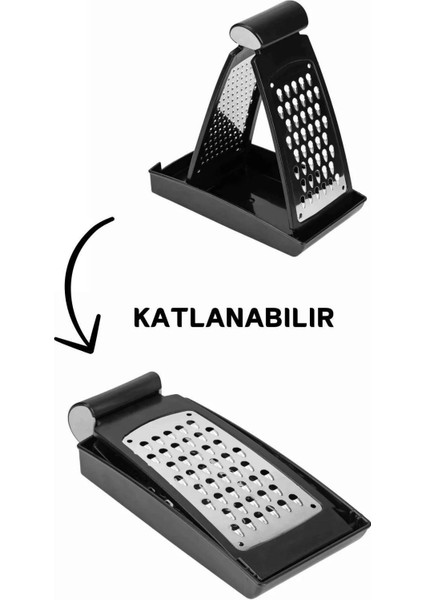 Katlanabilen Kendinden Hazneli Rende