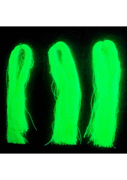 Yeşil Fosforlu Karanlıkta Parlayan, Glow / Luminous In The Dark, Ultraviyole (Uv) Neon Işıkta Parlayan 1 Adet Poşet Çapari Simi