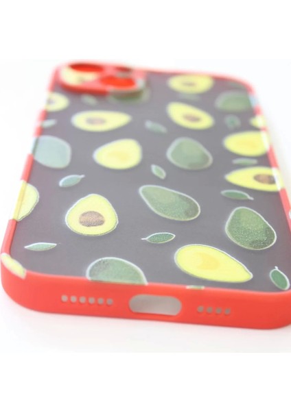 iPhone 14 Plus Uyumlu Kamera Korumalı Avokado Kılıf Özel Tasarım Tuşları Renkli Hux Kapak fiyatları
