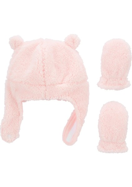 Kız Bebek Bere Eldiven Set 2'li Paket