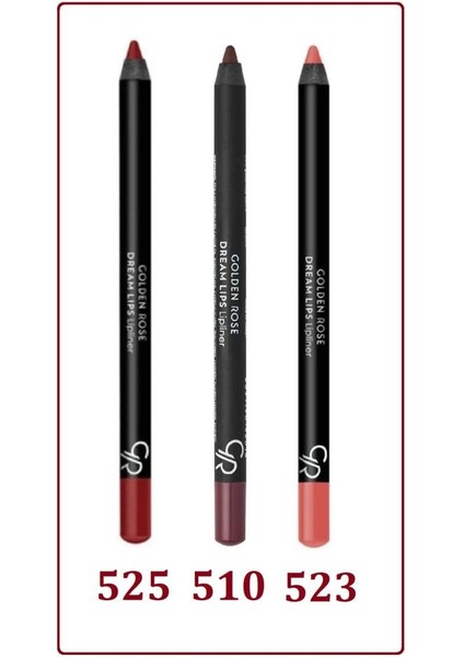 En Trend Dream Eyes Dudak Kalemi 525 - 510 - 523 Set 3'lü Set