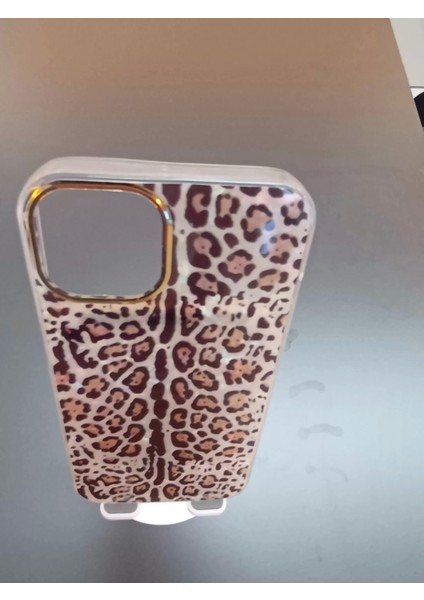 Iphone 11 Pro Max Leopar Desen Hologramlı Kılıf Darbe Korumalı Kapak