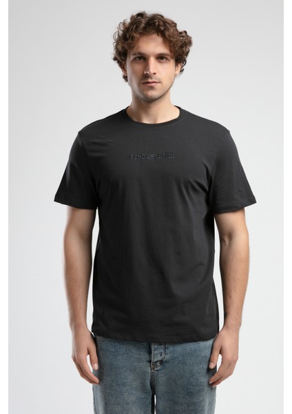 ECKO UNLTD Empıre Antrasit Bisiklet Yaka Standard Fit Erkek Tshirt