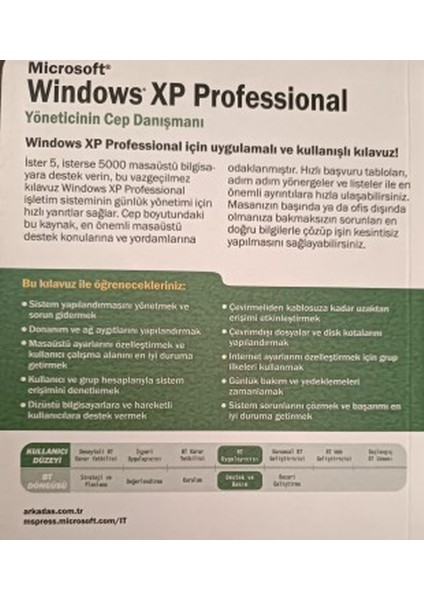 Windows XP Professional - Yöneticinin Cep Danışmanı