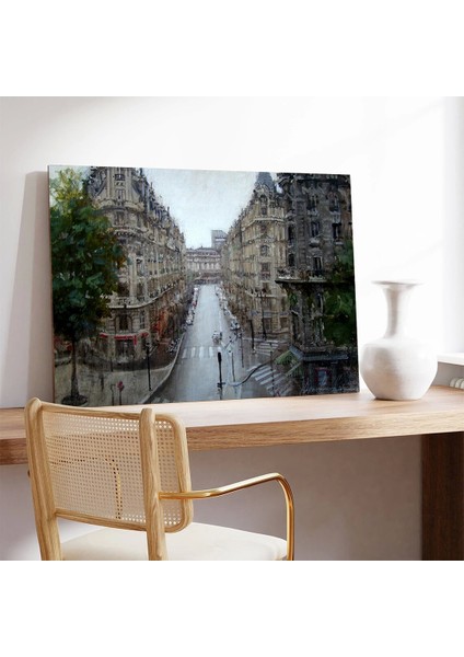 Yağmurlu Gün Sokakları Kanvas Tablo modelleri