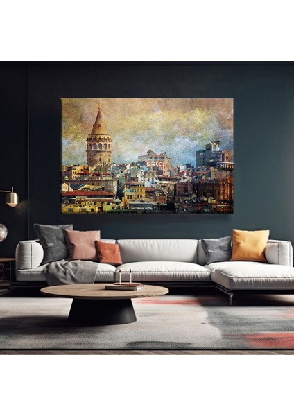 Tarihi Şehrin Panoraması Kanvas Tablo
