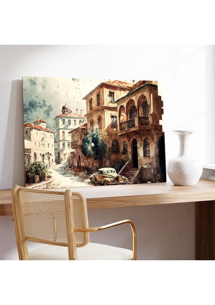 Eski Şehir Sırları Kanvas Tablo modelleri