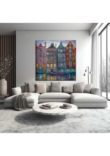 Canlı Kent Yüzleri Kanvas Tablo