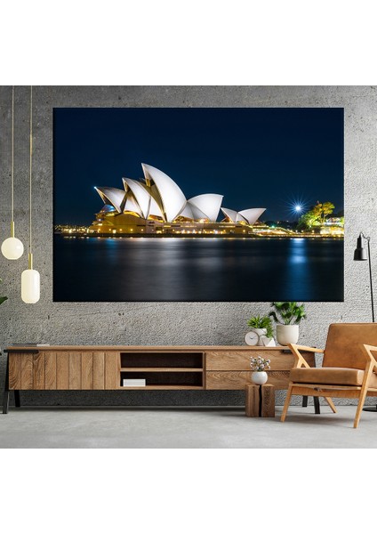 Opera Evi Gece Işıltısı Kanvas Tablo