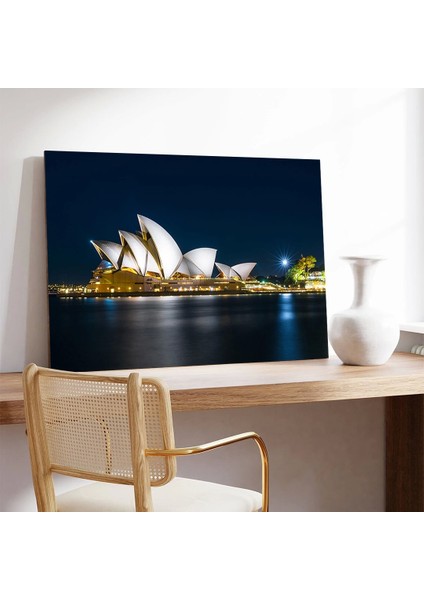 Opera Evi Gece Işıltısı Kanvas Tablo fiyatları